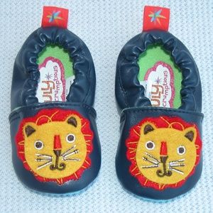 Heidi Klum Blue Lion Face Crib Shoes New